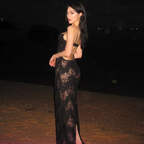 Vestido de fiesta largo de encaje negro sexy con tirantes finos Y8001