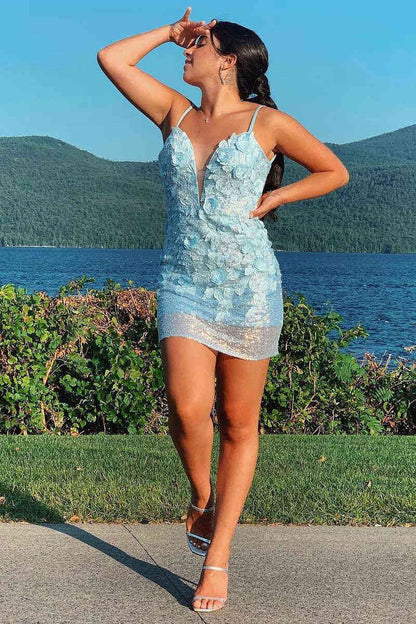 Francesca | Vestido de fiesta ajustado con lentejuelas y espalda descubierta