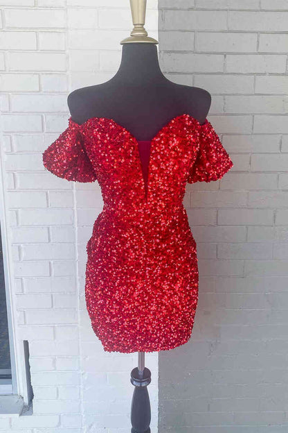 Verity | Vestido de fiesta ajustado con lentejuelas y escote en forma de corazón