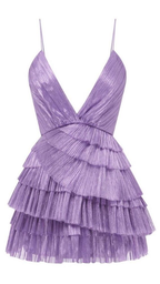 Vestido corto de fiesta con cuello espagueti y volantes, minivestido sexy Y2199