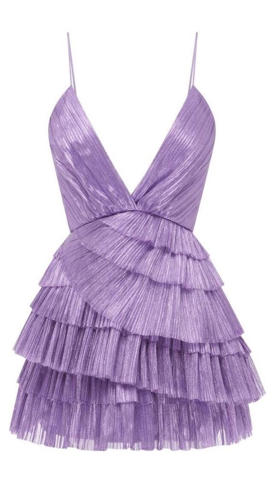 Vestido corto de fiesta con cuello espagueti y volantes, minivestido sexy Y2199