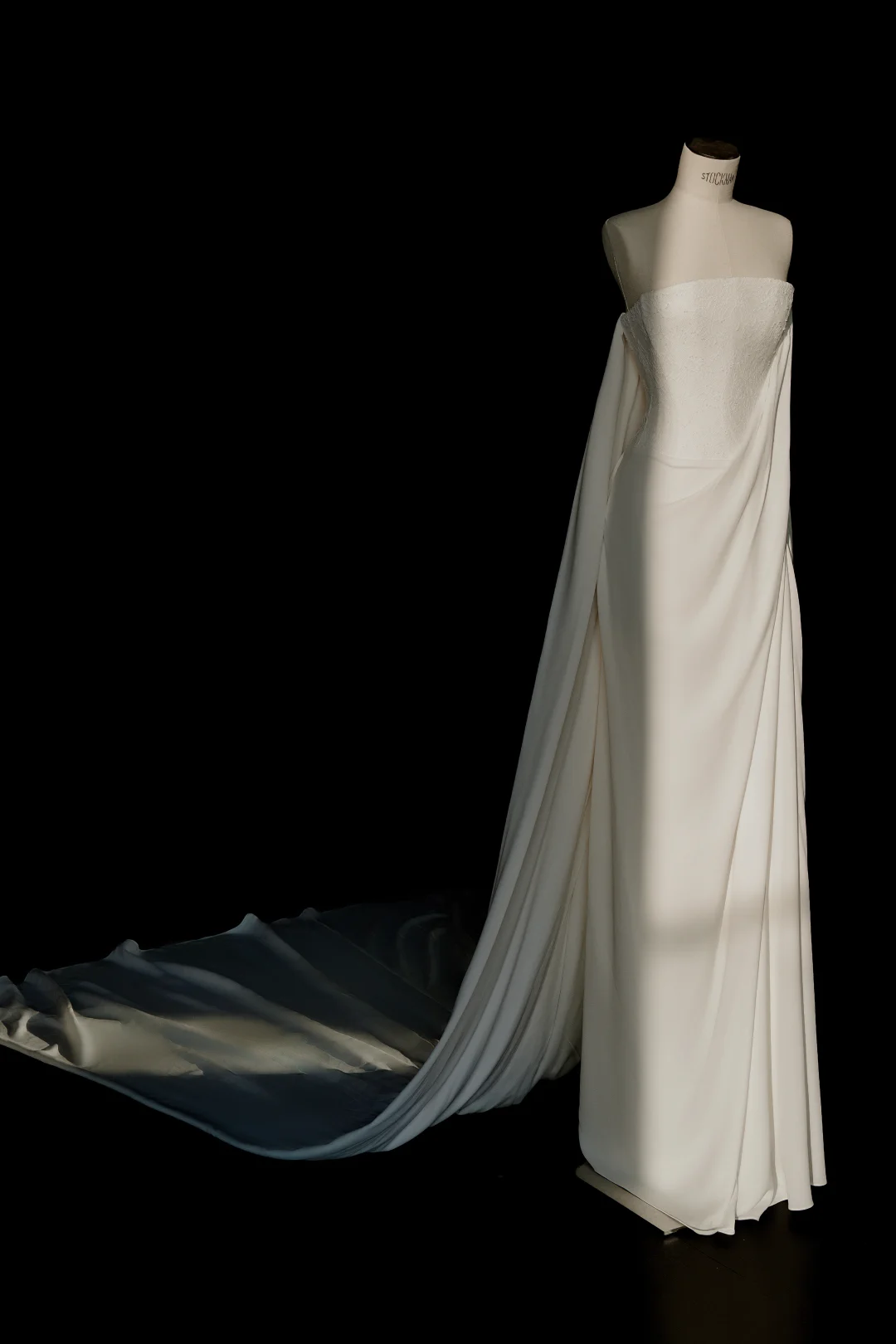 Vestido de fiesta largo de satén con encaje, sencillo y sin tirantes, vestido de noche blanco Y8689