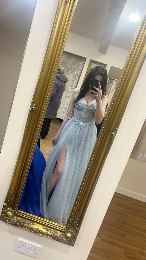 Vestido de fiesta de corte A, vestido de noche largo, vestido de baile, vestido de fiesta de graduación escolar Y7441
