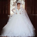 Formal Dresses Long Sleeve Wedding Dress Bridal Robe Ball Gown Special Occasion Dresses Bride Women Princess Trend Fairy-payinti