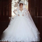 Formal Dresses Long Sleeve Wedding Dress Bridal Robe Ball Gown Special Occasion Dresses Bride Women Princess Trend Fairy-payinti