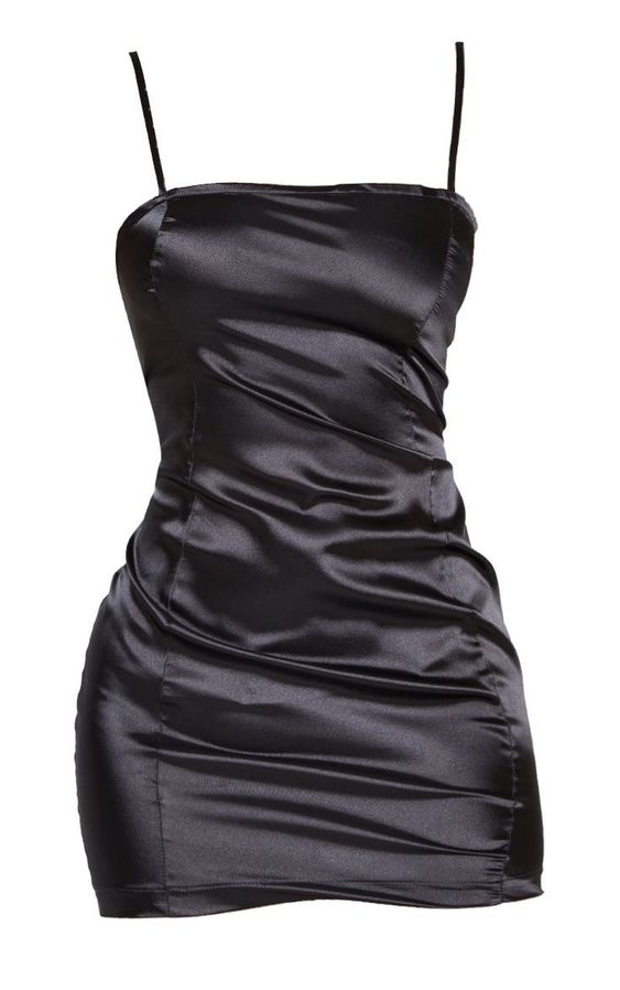 Vestido negro sexy ajustado, vestido corto de fiesta Y2034