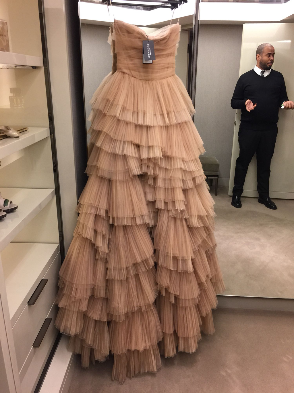Vestido de fiesta largo de tul con capas y corte en A, vestido de noche Y2073