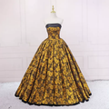 Vintage Ölgemälde Abendkleid Neue Ankunft Abendkleid s15