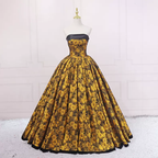 Vintage Ölgemälde Abendkleid Neue Ankunft Abendkleid s15