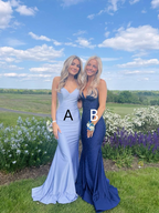 Gorgeous Mermaid Satin Beaded Evening Dress Long Prom Dress Y8237