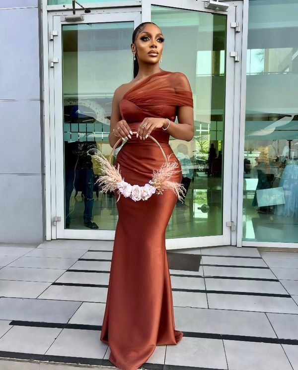 Sexy Meerjungfrau auf der Schulter Ballkleid Abendkleid Y4860