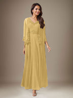 Vestido de gasa con lentejuelas en color ciruela