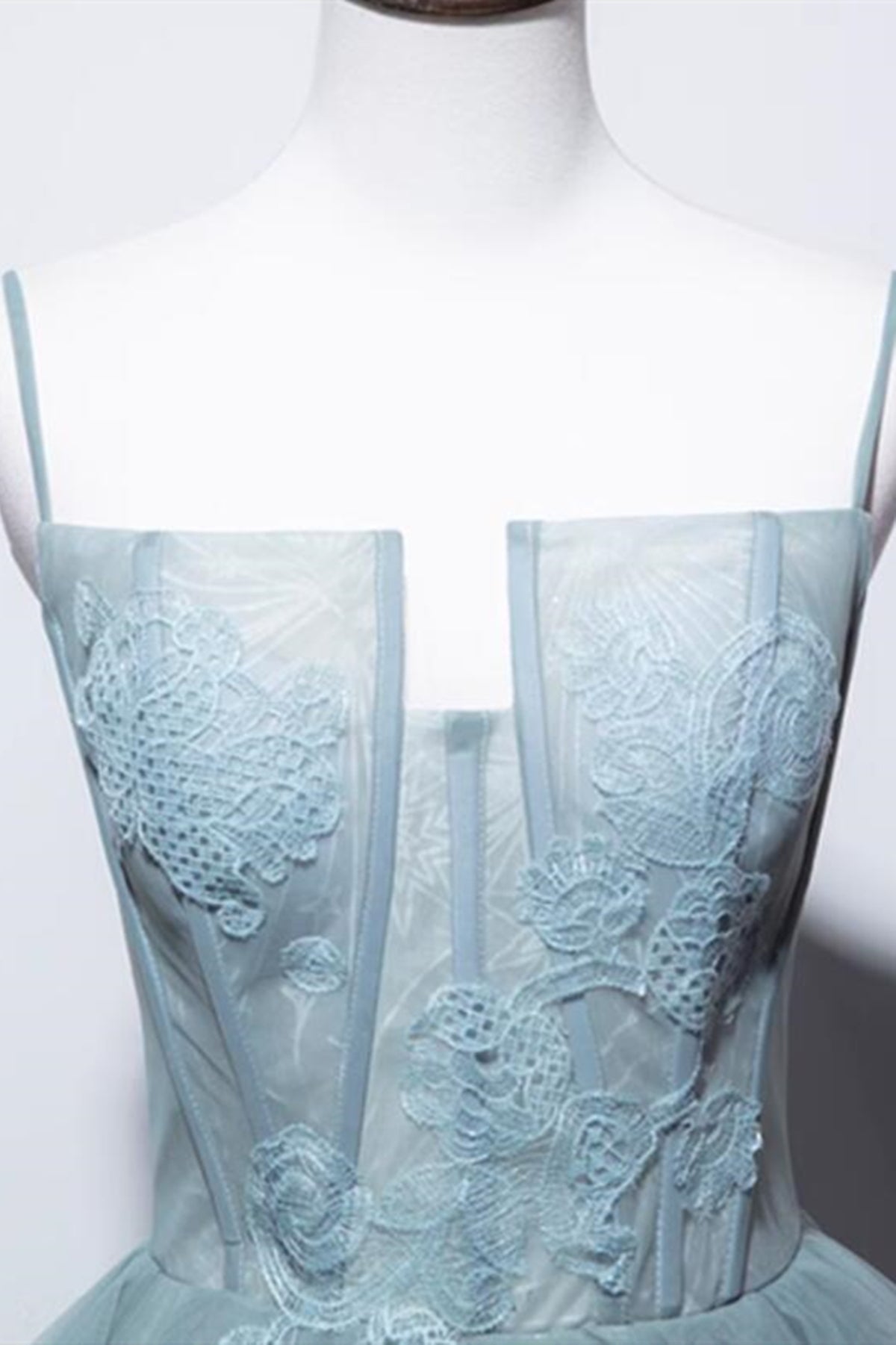 Lace Long Prom Dresses, Green Lace Long Formal Evening Dresses