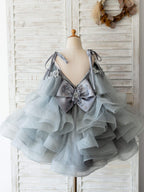 Ballkleid/Princess-Linie Tüll Knielang Geburtstagskleid für Blumenmädchen 