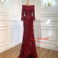 Vestidos de noche de lujo con abertura y corte sirena gris, elegantes vestidos de noche con cuentas y plumas, para mujer, fiesta formal LA70828 