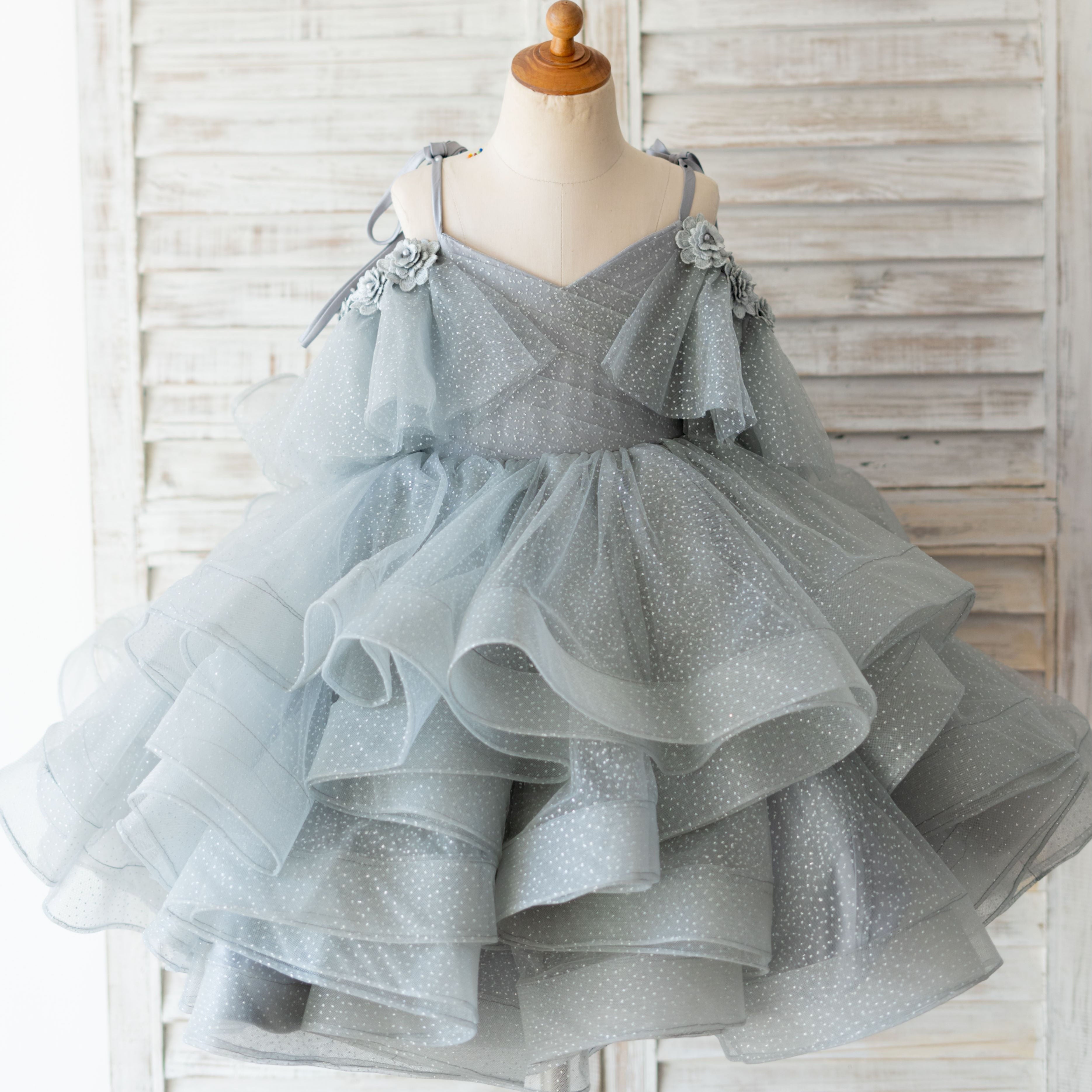 Ballkleid/Princess-Linie Tüll Knielang Geburtstagskleid für Blumenmädchen 