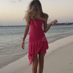 Schickes Pinkes Strandkleid, Süßes Homecoming-Kleid Y2959