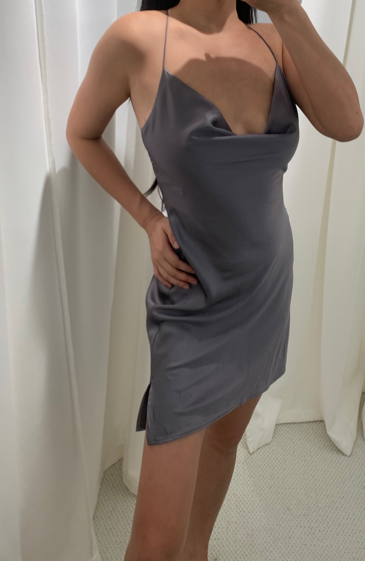 Gray Mini Dress