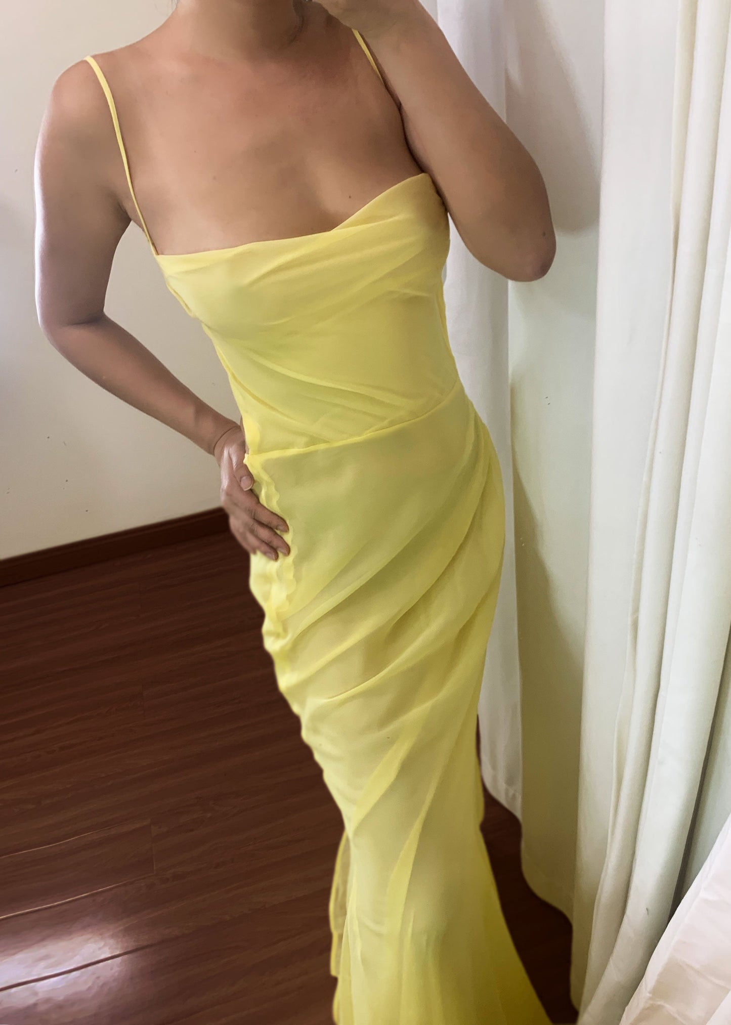 100% Silk Georgette Saara Gown