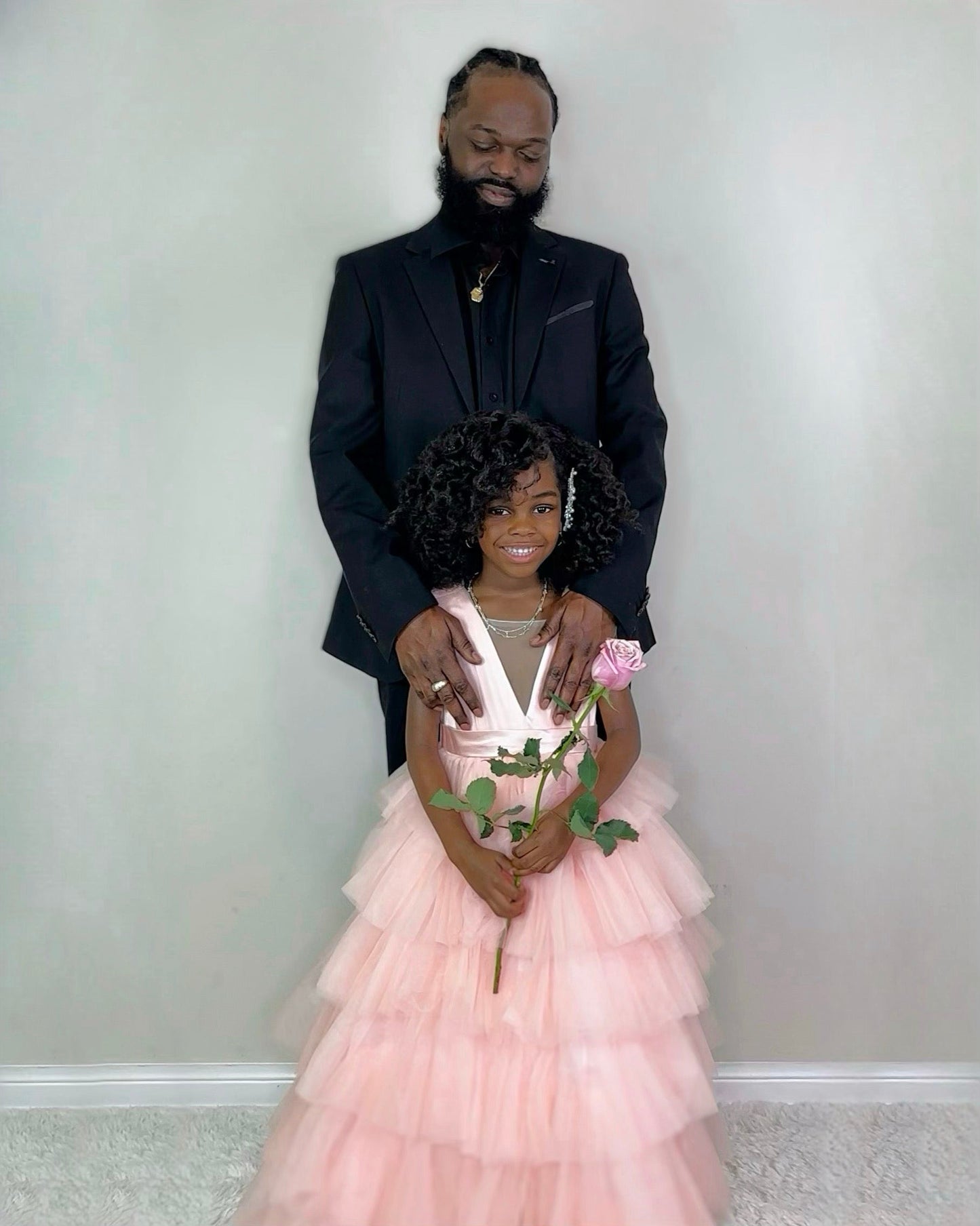 Vestido de fiesta/princesa rosa perla sin mangas con lazo de tul para niña de las flores