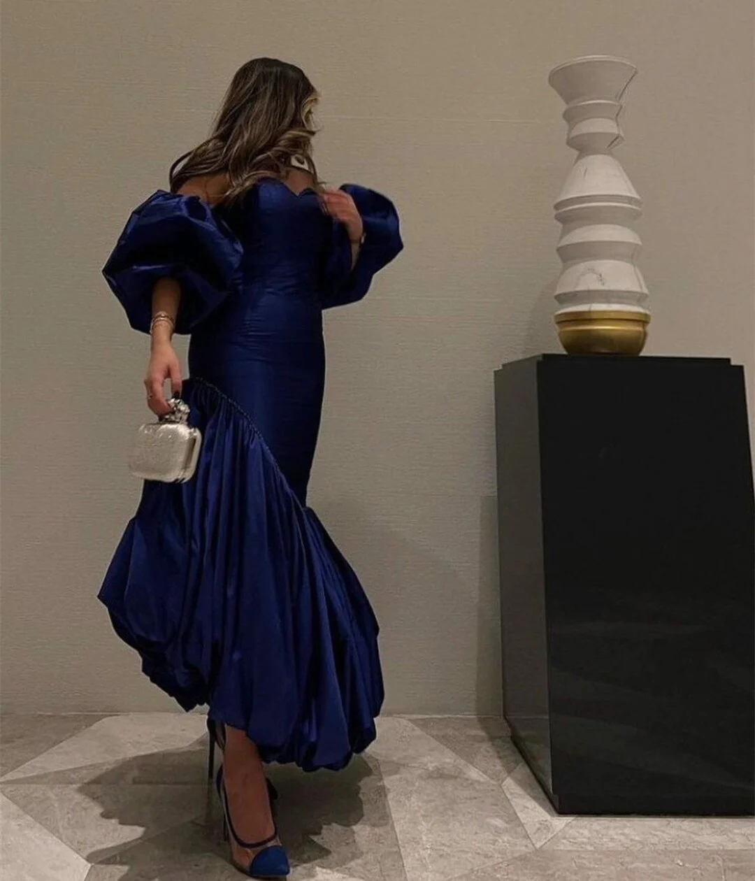 Blaue Ballkleider, Abendkleider, Partykleider, sexy Abendkleid Y4023