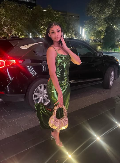 Vestido de noche elegante y ajustado para chicas negras Y4337