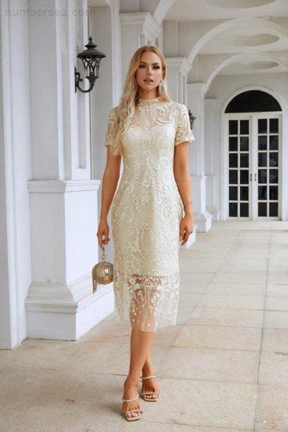 Damen stickerei kurzarm Chinesischen stil kurze abendkleid party hochzeit einkaufen abendkleid SY28105 