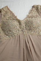 Vestido de gasa con escote en V y media manga para madre de la novia, para boda o fiesta, SY28108 