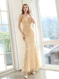 Boutique Abendkleider Luxus Partykleid Träger Meerjungfrau sexy elegantes Ballkleid 