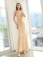 Boutique Abendkleider Luxus Partykleid Träger Meerjungfrau sexy elegantes Ballkleid 