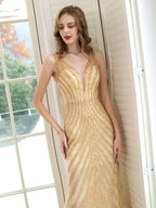 Boutique Abendkleider Luxus Partykleid Träger Meerjungfrau sexy elegantes Ballkleid 
