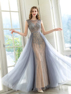 Mermaid / Trumpet Luxurious Glittering Fairy Sexy Formal Evening Dresses Prom Dresses Sleeveless