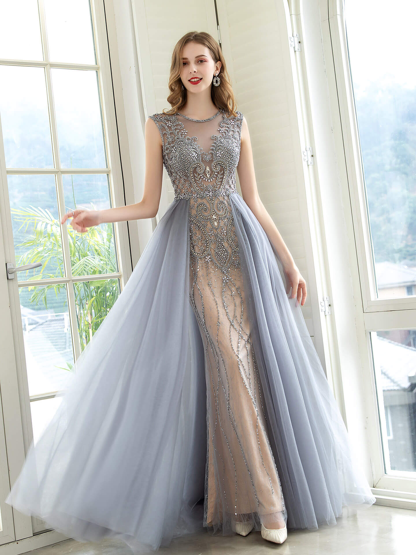 Mermaid / Trumpet Luxurious Glittering Fairy Sexy Formal Evening Dresses Prom Dresses Sleeveless