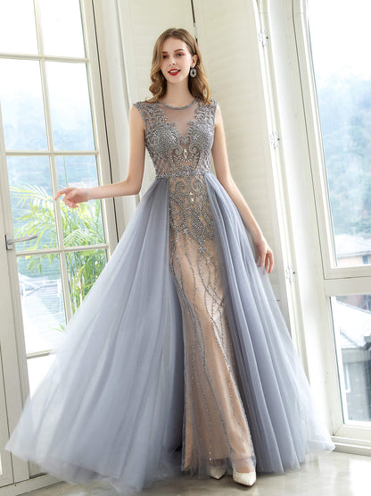 Mermaid / Trumpet Luxurious Glittering Fairy Sexy Formal Evening Dresses Prom Dresses Sleeveless