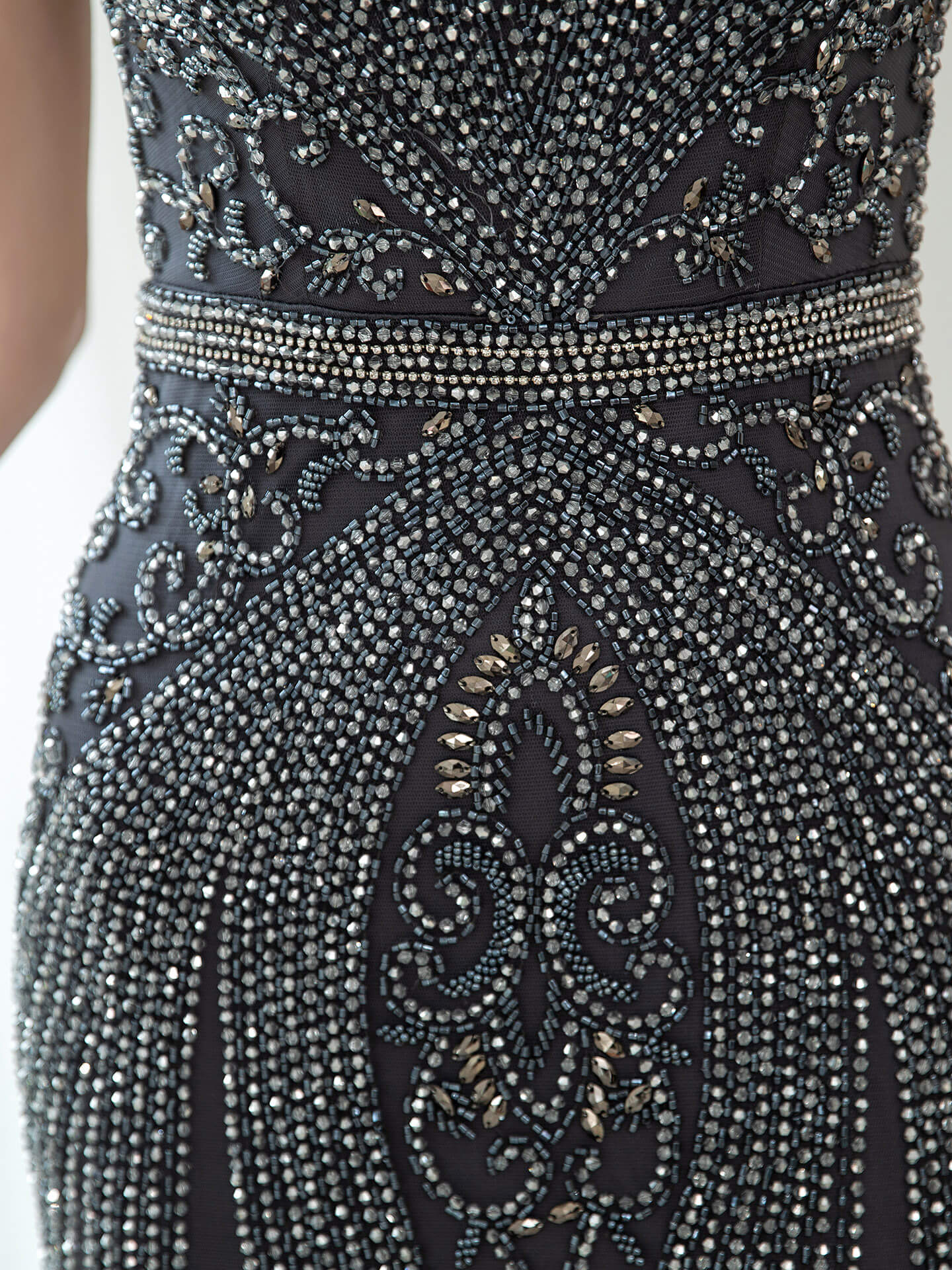 Mermaid / Trumpet Beaded Luxurious Sexy Formal Evening Dresses Cap Sleeve Floor Length Prom Dresses