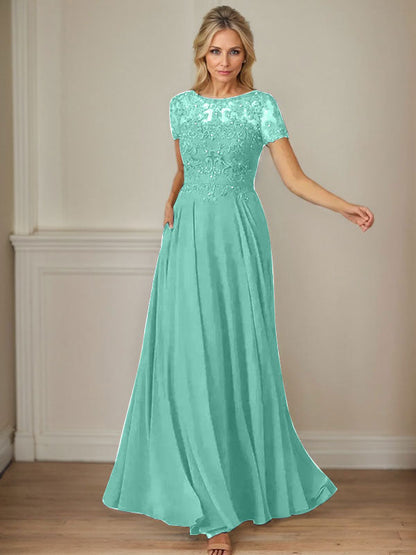 Dunkelmarineblaues A-Linien-Chiffonkleid mit U-Boot-Ausschnitt und Pailletten 