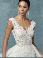 Wedding Dresses With Detachable Train Bride Pants Suit Lace Appliqued Sleeveless Women Brides Outfits Backless Custom-payinti