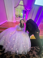 Atemberaubendes Ballkleid mit Tüllapplikationen, Prinzessinnenkleid, Sweet 16-Kleid Y6758