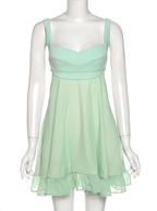 Grünes A-Linie Mini Homecoming Kleid, rückenfreies Partykleid, Y2510