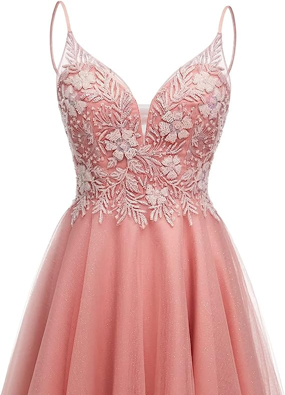Glitzerndes Tüll-Heimkehrkleid für Teenager, Mini-Cocktailkleid, Y2411