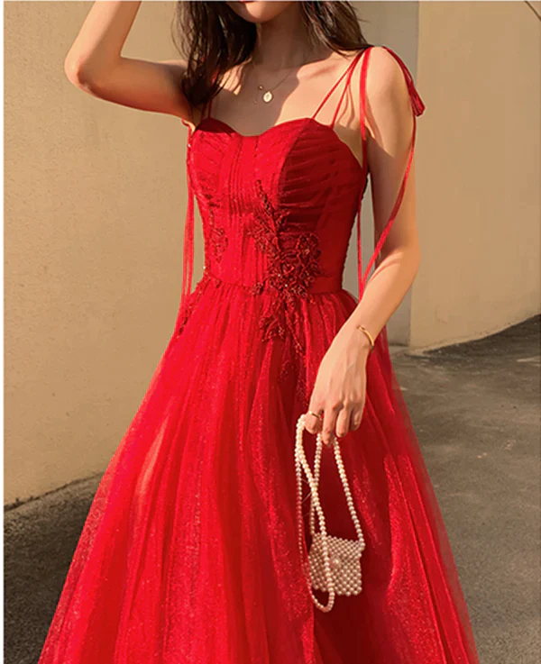 Vestidos de fiesta con tirantes finos, estampado floral burdeos, vestidos de noche formales largos en rojo vino con espalda de corsé Y1297