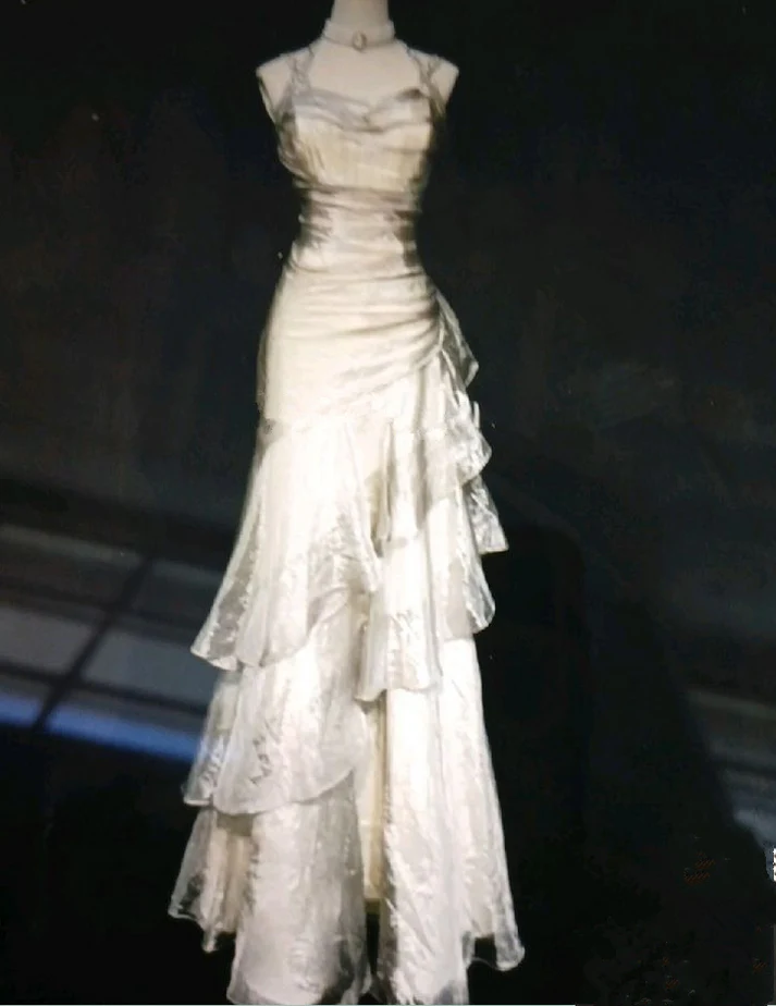 Elegantes mehrlagiges A-Linien-Abendkleid, langes Ballkleid Y7776