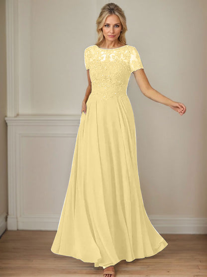 Dunkelmarineblaues A-Linien-Chiffonkleid mit U-Boot-Ausschnitt und Pailletten 