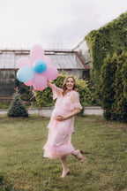 Hellblaues Umstandskleid für Fotoshooting SY018 