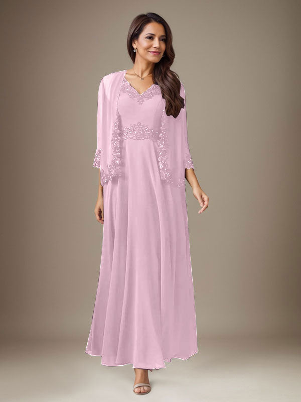 Vestido de gasa con lentejuelas en color ciruela