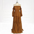 Lange Ärmel, elastische Taille, Boho-Strand-Umstandskleid, Damen-Kleid für Fotoshootings, SY231107, Sommerkleid 
