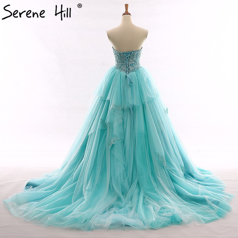 Vestido de novia largo sin tirantes, con cuentas y flores, tul, sexy, hombros descubiertos, 2025, foto real, HM66253