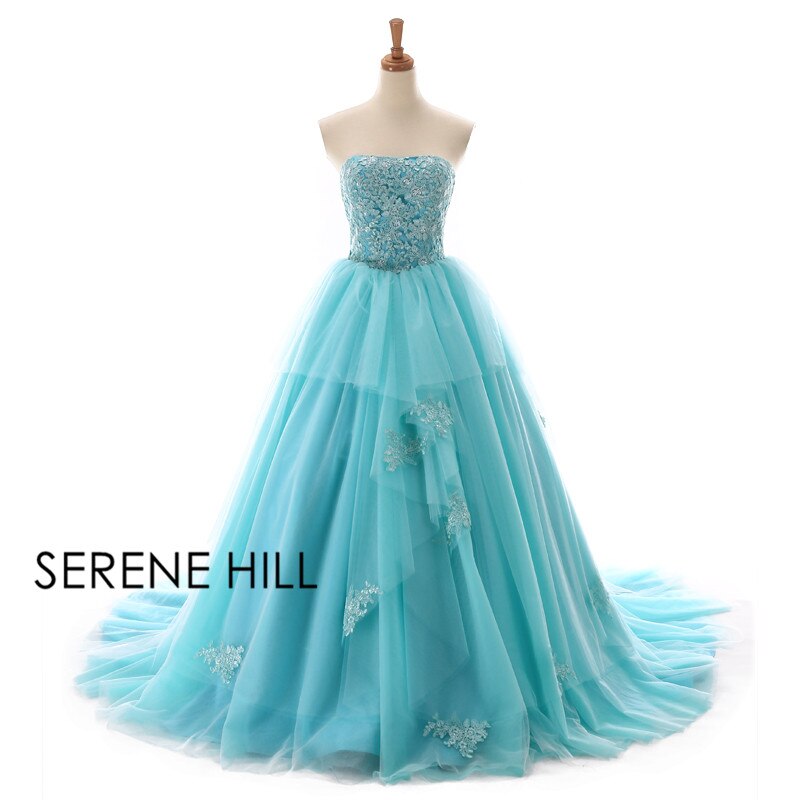 Vestido de novia largo sin tirantes, con cuentas y flores, tul, sexy, hombros descubiertos, 2025, foto real, HM66253