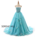 Vestido de novia largo sin tirantes, con cuentas y flores, tul, sexy, hombros descubiertos, 2025, foto real, HM66253