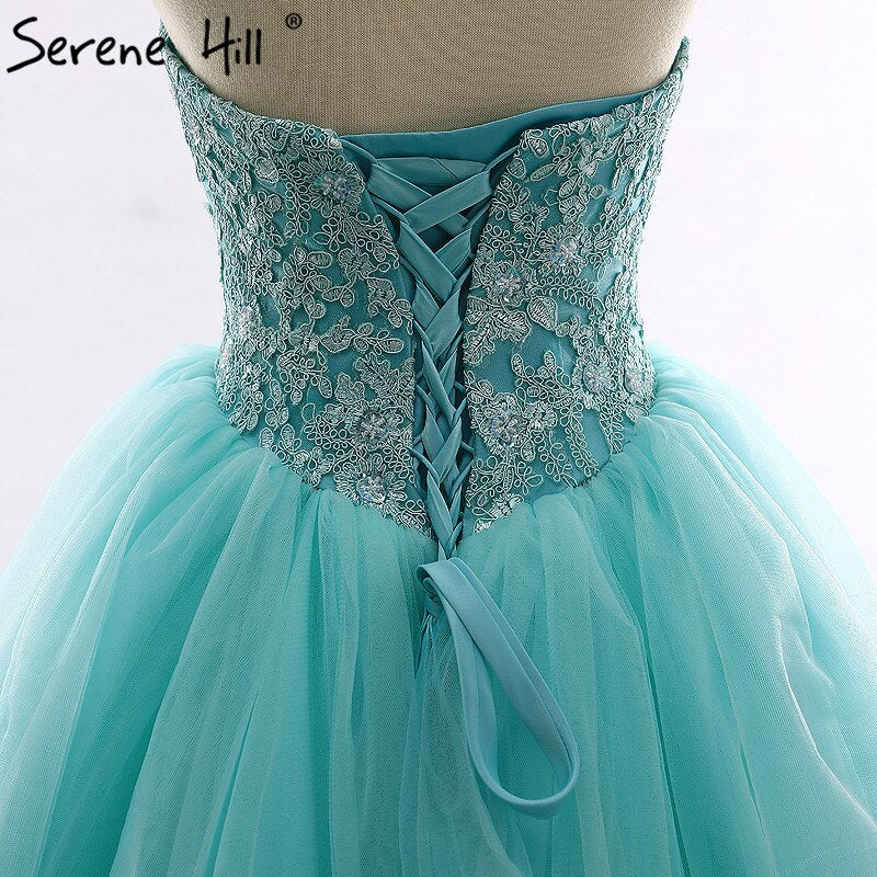 Vestido de novia largo sin tirantes, con cuentas y flores, tul, sexy, hombros descubiertos, 2025, foto real, HM66253